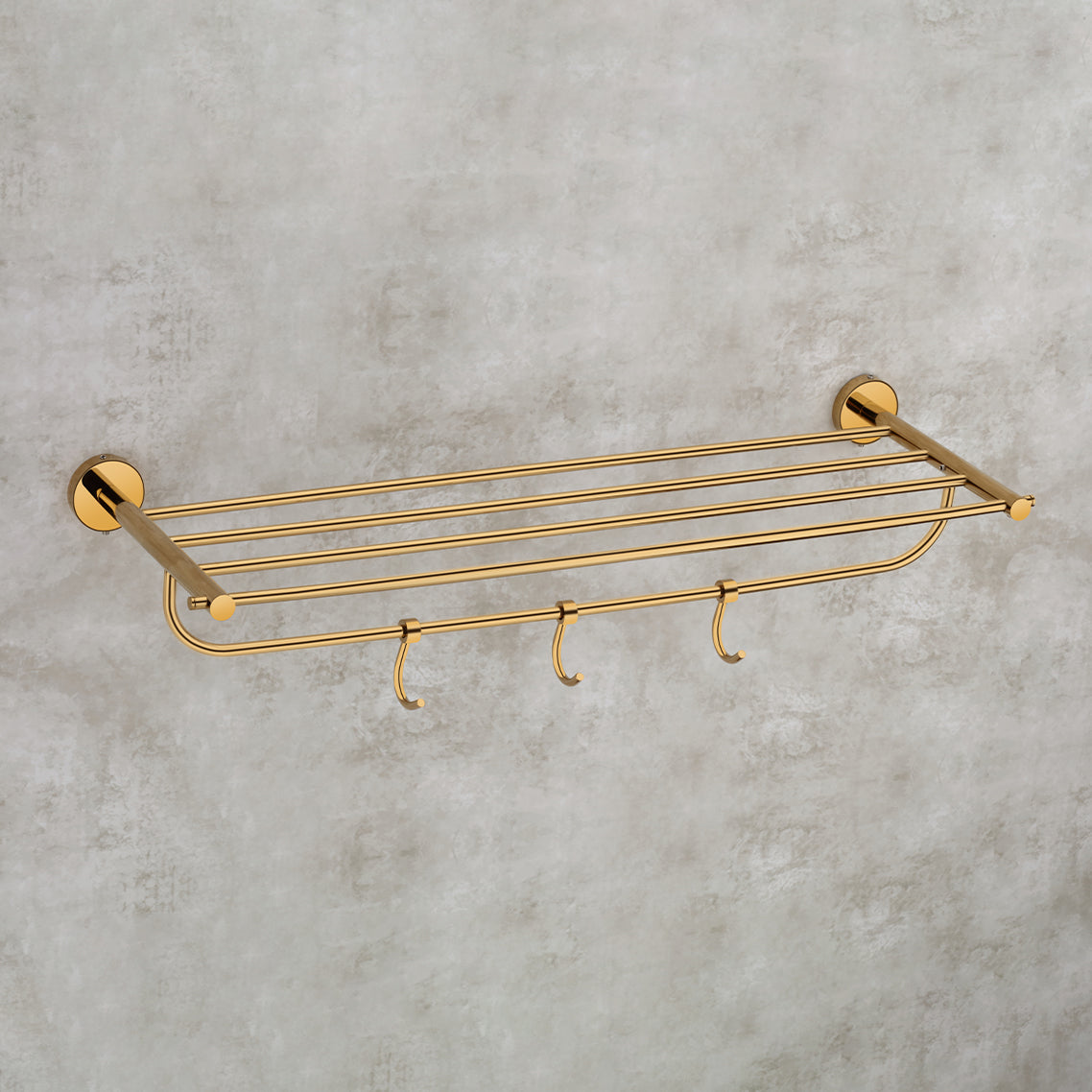 Qeyra Shine 304 Grade Stainless Steel Towel Rack for Bathroom /towel Stand/Towel Hanger/ Wall Mount / Bathroom Accessories (24-Inch)