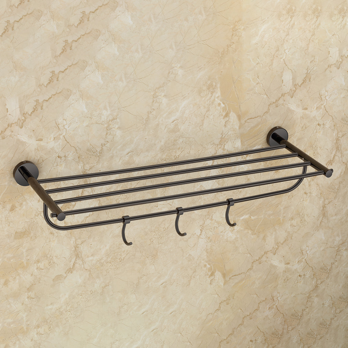 Qeyra Shine 304 Grade Stainless Steel Towel Rack for Bathroom /towel Stand/Towel Hanger/ Wall Mount / Bathroom Accessories (24-Inch)