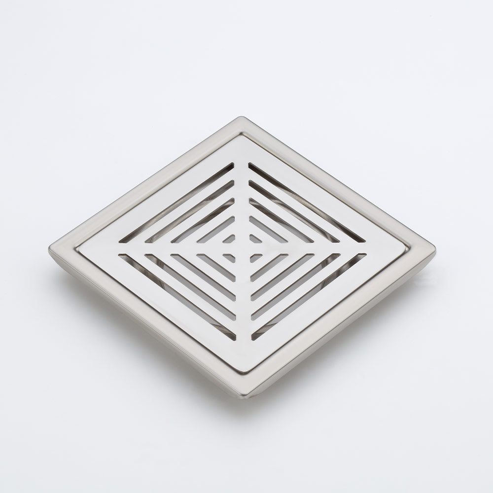 Qeyra Floor Drain | Premium 304 Grade Stainless Steel | Drain Square | Square Drain Cover | Square Jali for Bathroom | Waste Water Drainer | Floor Drainer | Pack of 1 | (Satin Finish)