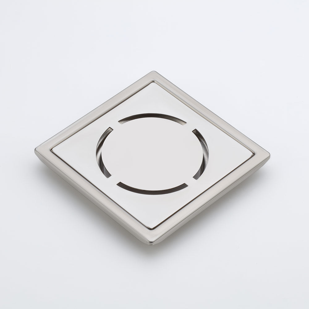 Qeyra Floor Drain | Premium 304 Grade Stainless Steel | Drain Jali Square | Square Drain Cover | Square Jali for Bathroom | Waste Water Drainer | Floor Drainer | Pack of 1 | (Satin Finish)