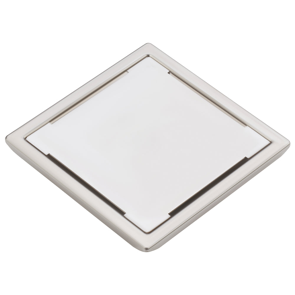 Qeyra Floor Drain | Premium 304 Grade Stainless Steel | Drain Jali Square | Square Drain Cover | Square Jali for Bathroom | Waste Water Drainer | Floor Drainer | Pack of 1 | (Satin Finish)