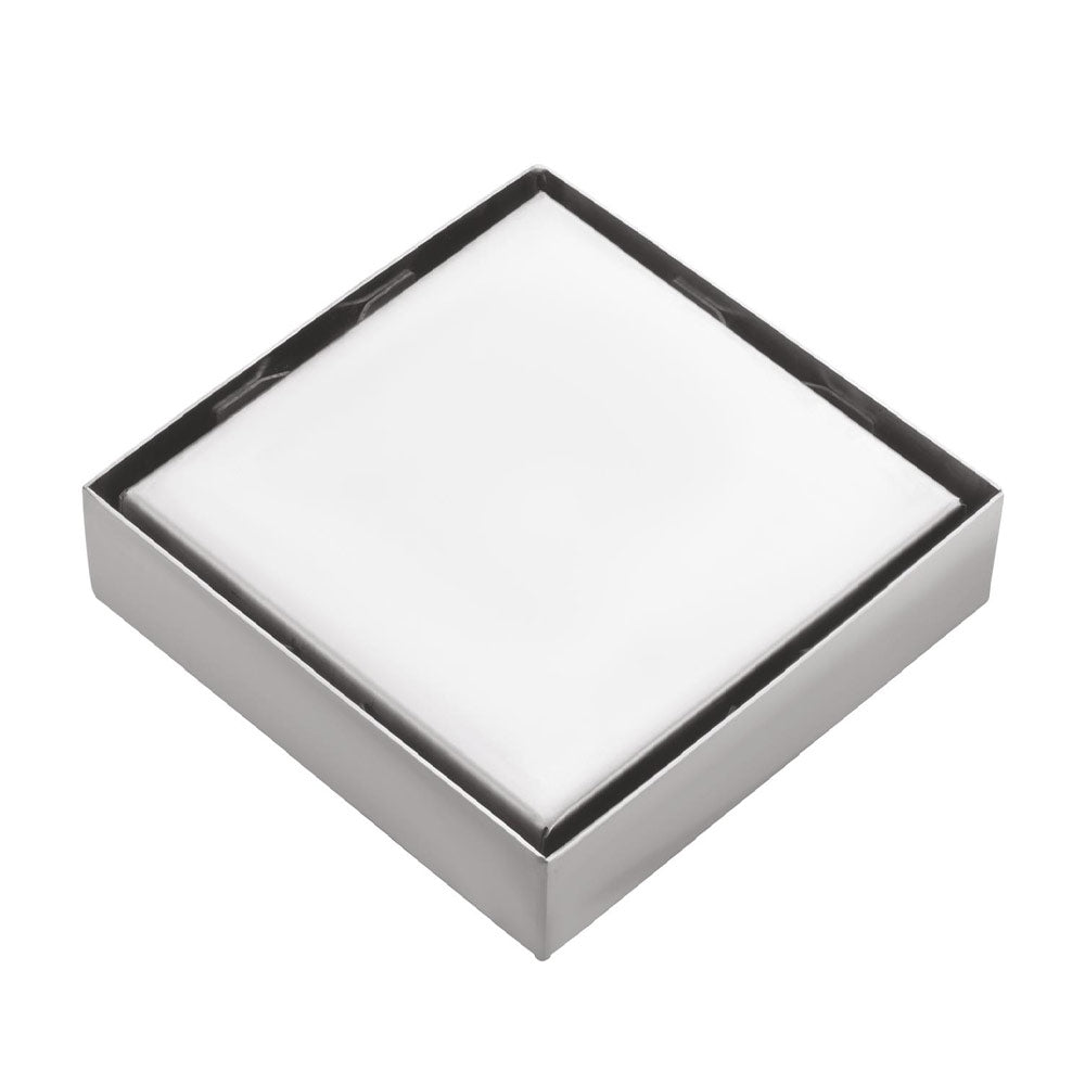Qeyra Tile Insert Floor Drain | 304 Grade Stainless Steel | Invisible Shower Drain Channel | Waste Water Floor Drain | Drainer Channel | Anti Cockroach Trap | (Satin Finish)