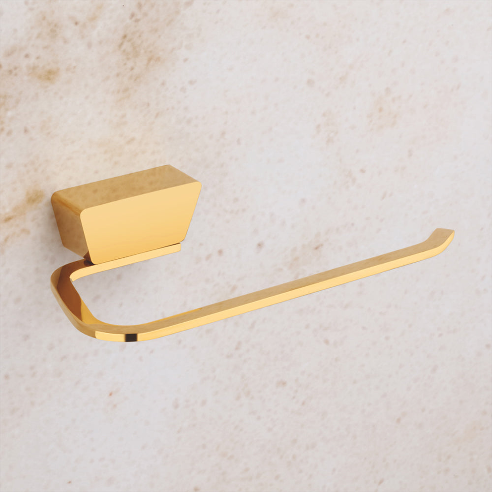 Qeyra Dazzle Full Brass Towel Ring for Wash Basin/Towel Hanger/Napkin Holder for Bathroom/Towel Holder/Bathroom Accessories
