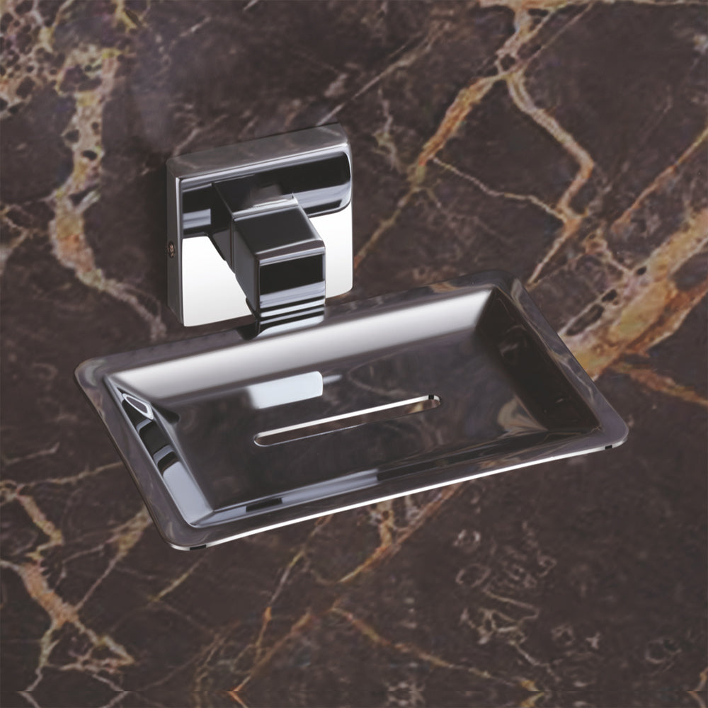 Qeyra olive 304 Grade Stainless Steel Soap Dish for Bathroom/Soap Holder/Soap Stand/Soap Case/Bathroom Accessories - (Chrome Plating)