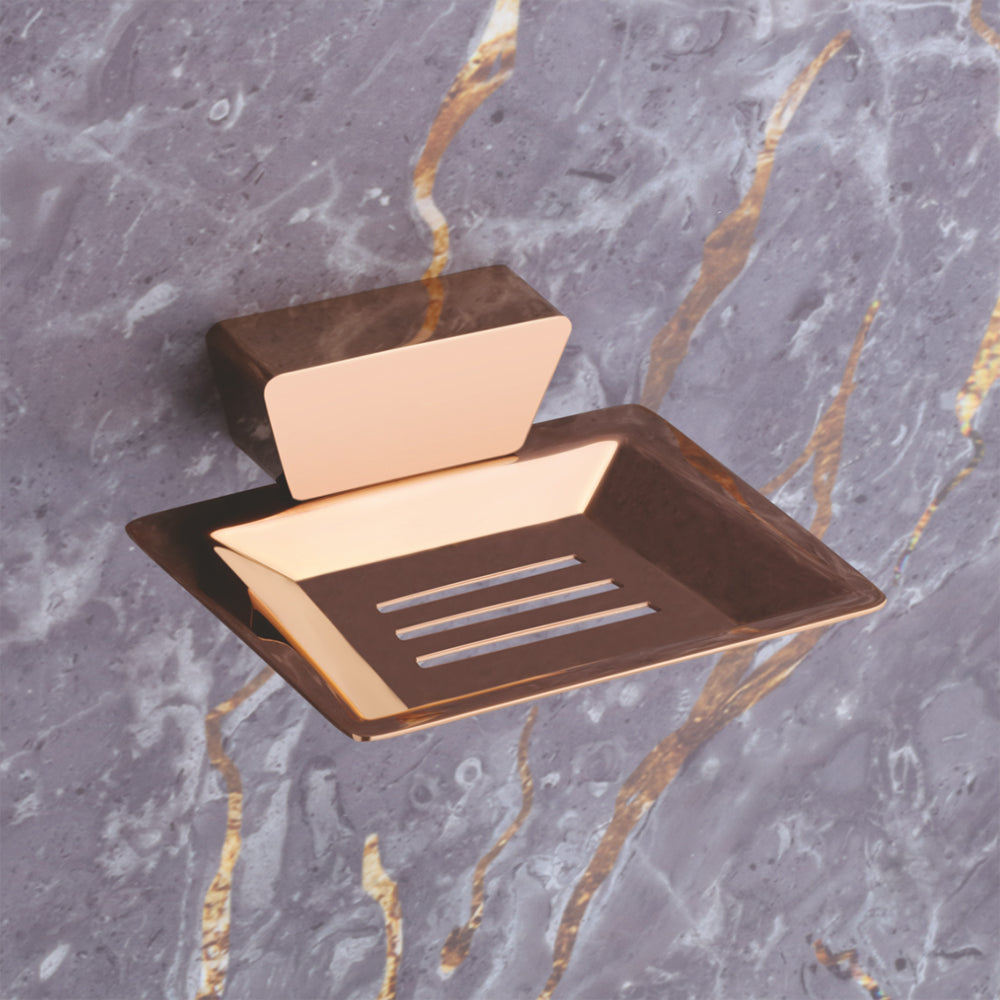 Qeyra Dazzle Full Brass Soap Dish for Bathroom/Soap Holder/Soap Stand/Soap Case/Bathroom Accessories