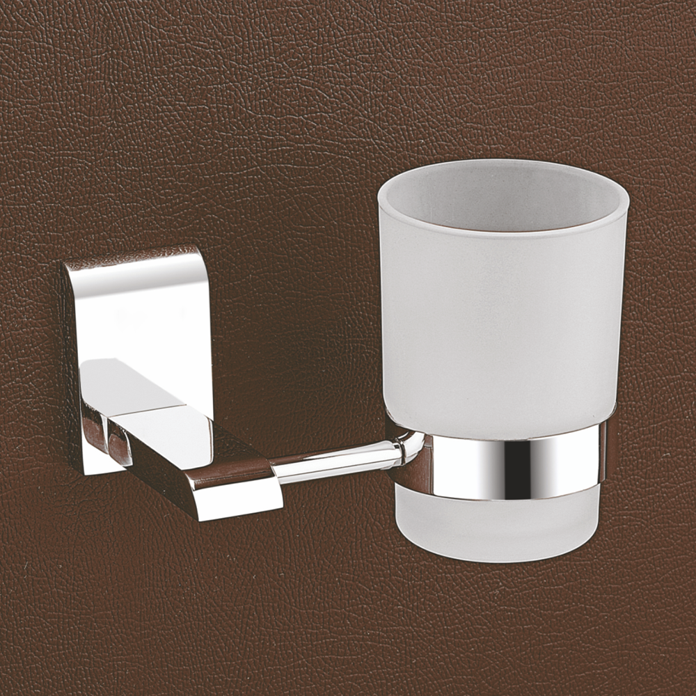 Qeyra Royal 304 Grade Stainless Steel Tooth Brush Holder for Bathroom/Tumbler Holder Stand/Bathroom Accessories - (Chrome)