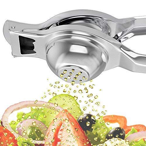 Qeyra (Allwin - AM 114) Heavy Stainless Steel Lemon Squeezer with Bottle Opener | Manual Lemon Juice Extractor |Lemon Crusher, Nimbu Presser for Kitchen