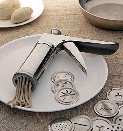 Qeyra (Allwin - AM 101) Stainless Steel Kitchen Press with 15 Different Types of Jalies, Murukku Maker/Bhujiya Maker/Noodles/Cookies/Namkeen/Chakali Maker/Sev Maker/Farsan Maker/Gathiya Maker