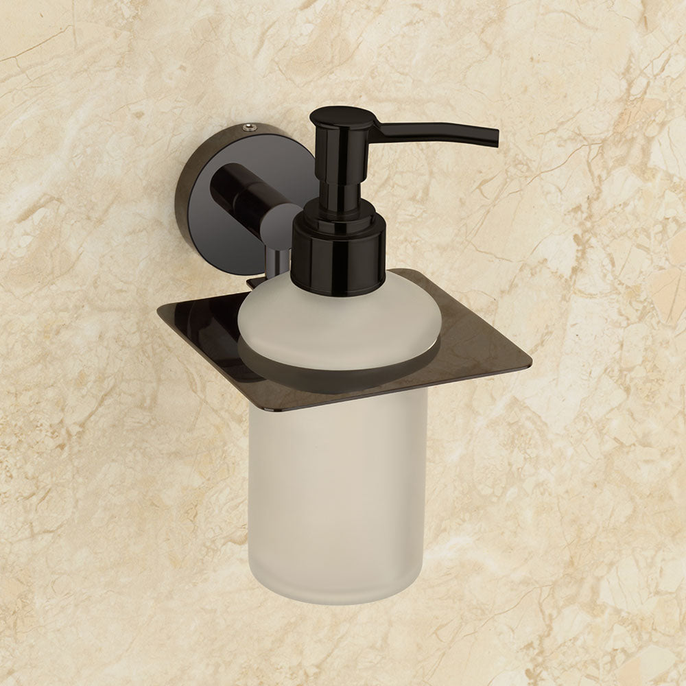 Qeyra Shine 304 Grade Stainless Steel Hand Wash Holder for Wash Basin/Liquid Soap Dispenser/Wall Mount/Bathroom Accessories
