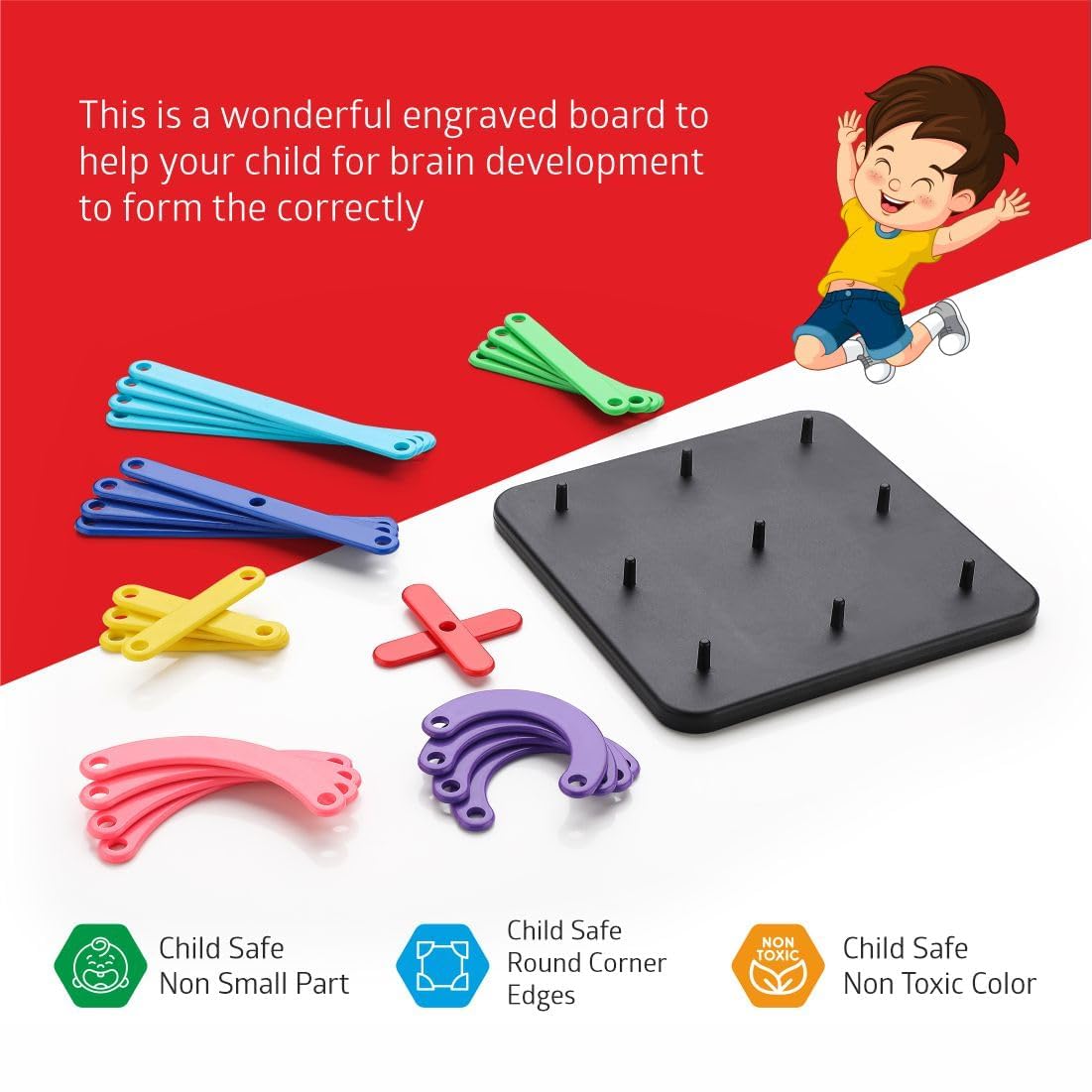 Qeyra Alpha Numeric Puzzle - Alphabet Construction Puzzle Toys For Kids