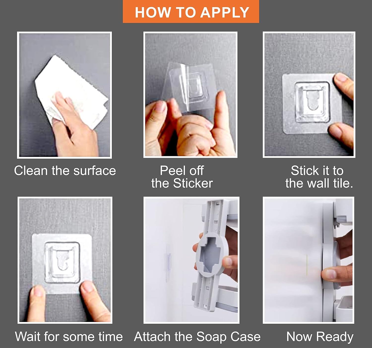 Qeyra Plastic Wall Mounted Double Layers Soap Dish Saver with Drain Tray, Adhesive Sponge Holder No-Drilling Soap Holder for Shower Bathroom & Kitchen