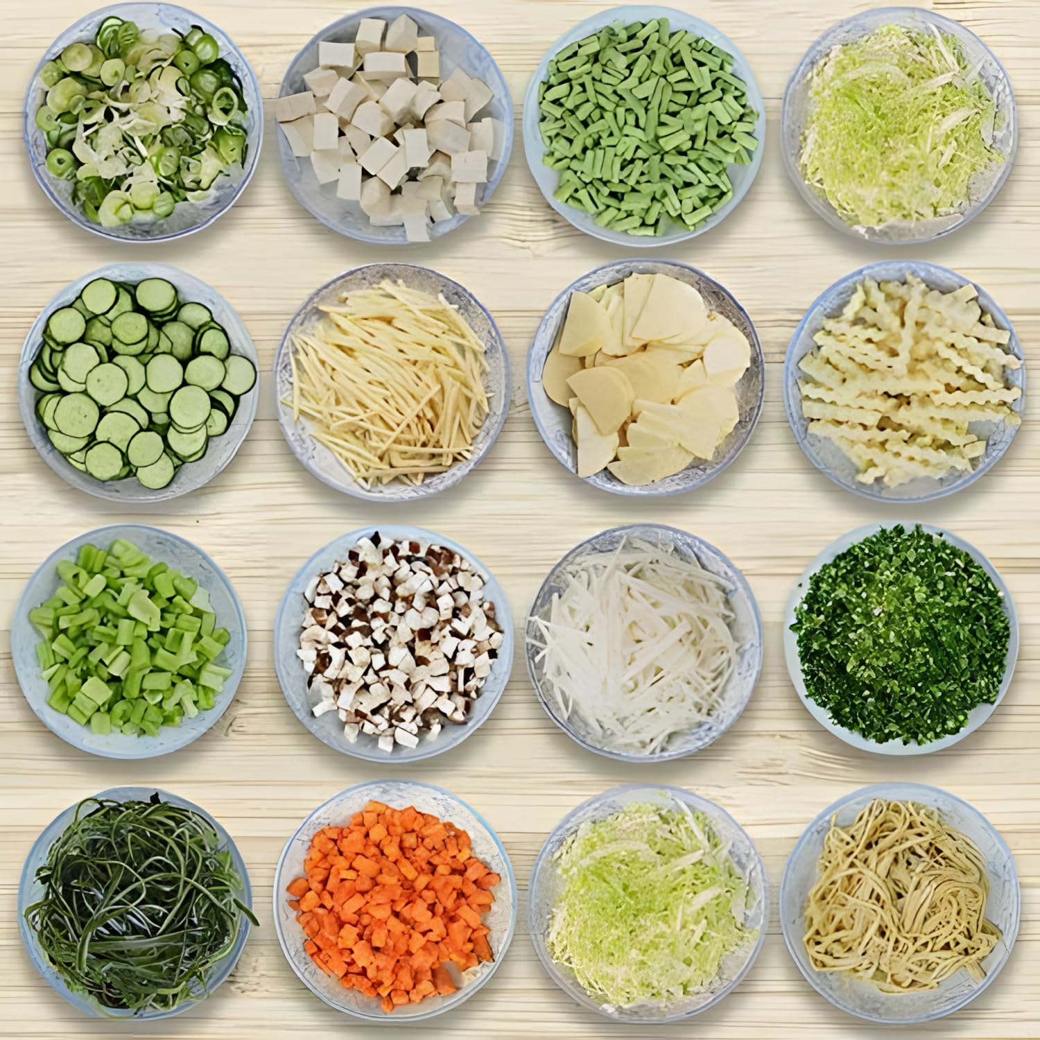 Qeyra 15 in 1 Multipurpose Chopper, Fruits & Vegetable Cutters, Grater Peeler Chipser, Unbreakable Food Grade Body, Easy Push to Clean Button Slicer Dicer, Chopper for Kitchen (Green, Plastic)
