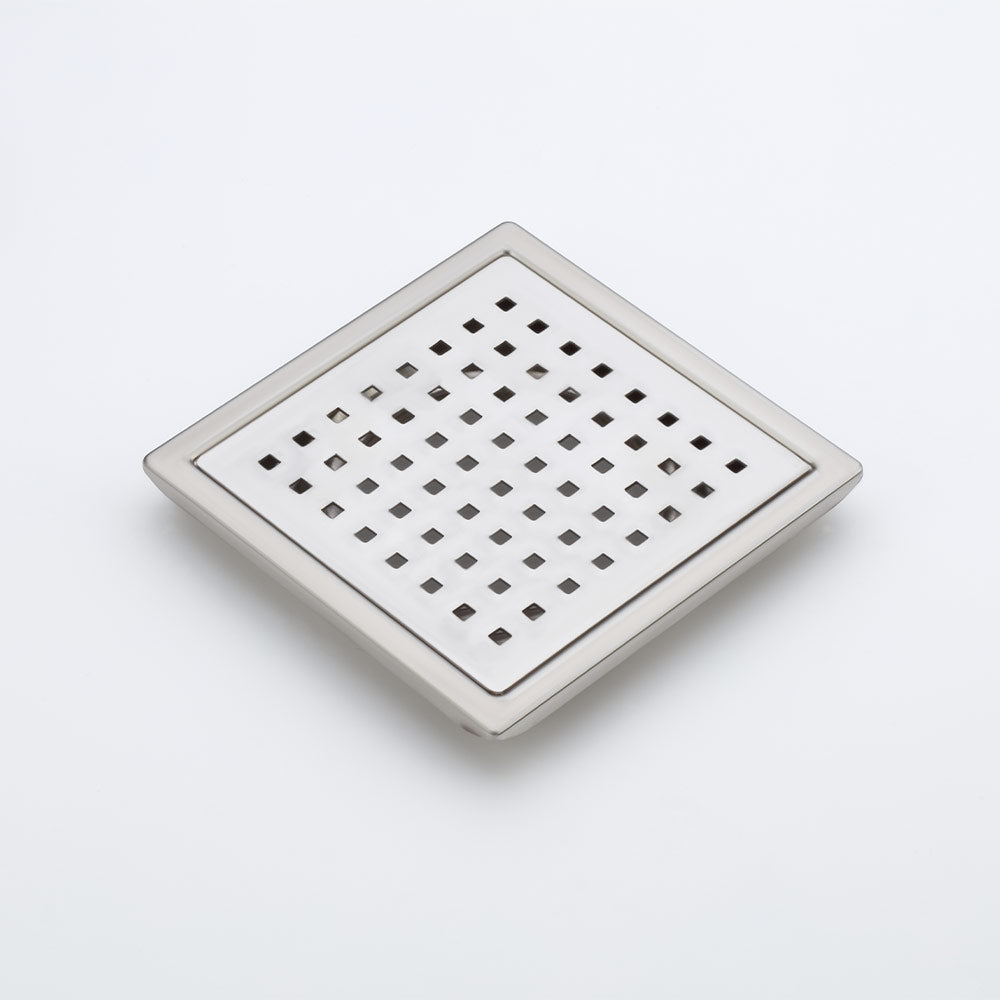 Qeyra Floor Drain | Premium 304 Grade Stainless Steel | Drain Jali Square | Square Drain Cover | Square Jali for Bathroom | Waste Water Drainer | Floor Drainer | Pack of 1 | - (Satin Finish)