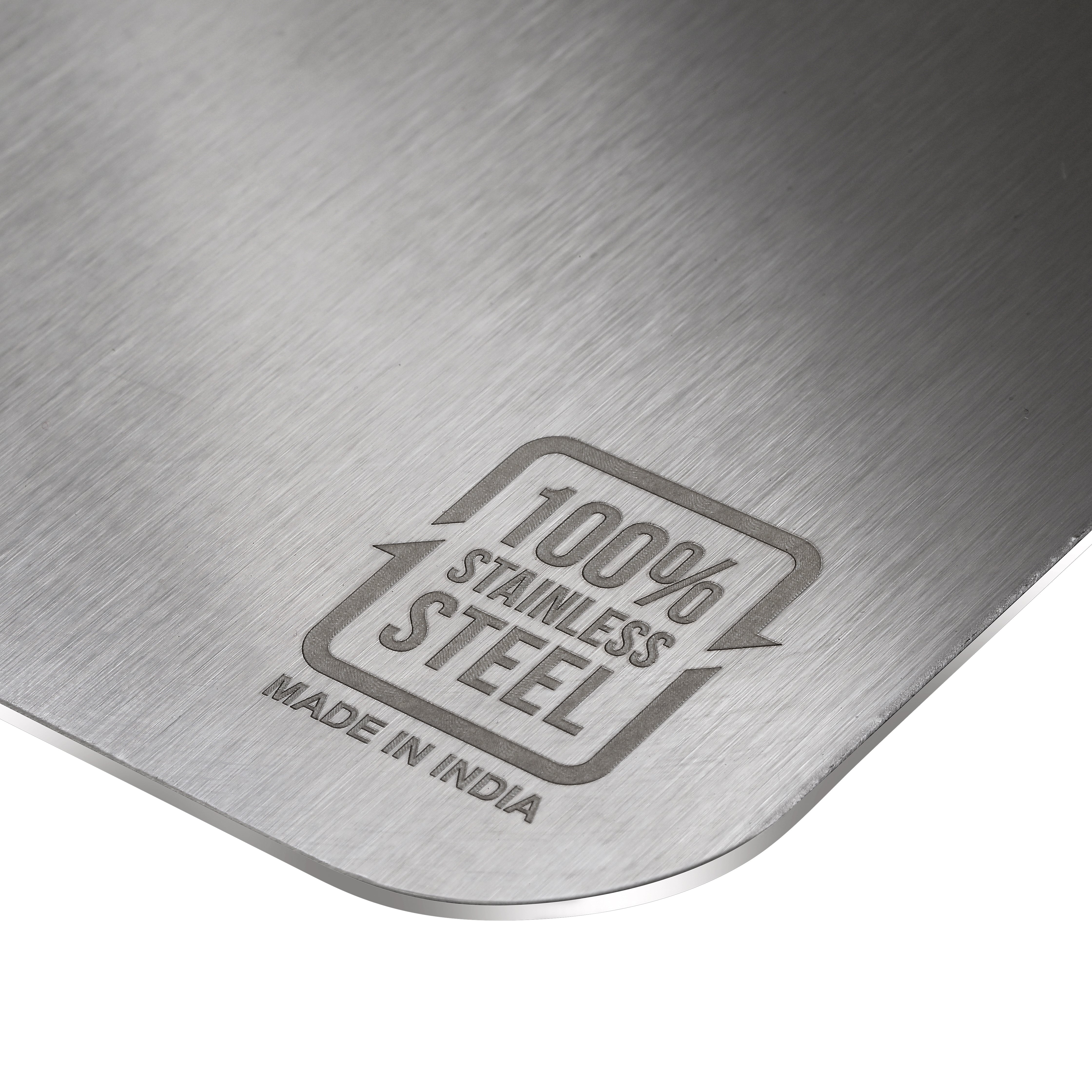 Qeyra 109 Stainless Steel 1.5 MM Heavy Chopping Board for Kitchen | Non Slip | Rust Proof | Heavy Duty Chopping Board For Vegetable,Fruits,Meats,Vegetable Chopper Board Safe And Durable