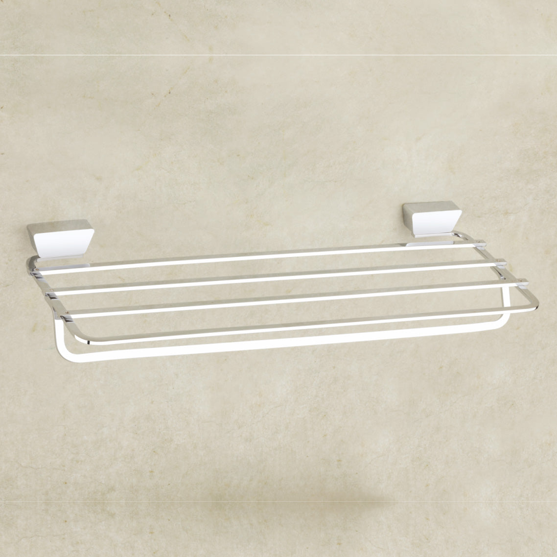 Qeyra Dazzle Full Brass Towel Rack for Bathroom /towel Stand/Towel Hanger/ Wall Mount / Bathroom Accessories (24-Inch)