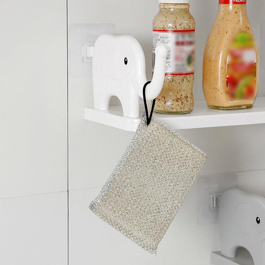 Qeyra Multifunctional Elephant Shaped Storage Shelf, No Punching Wall Mounted Mini Storage Rack