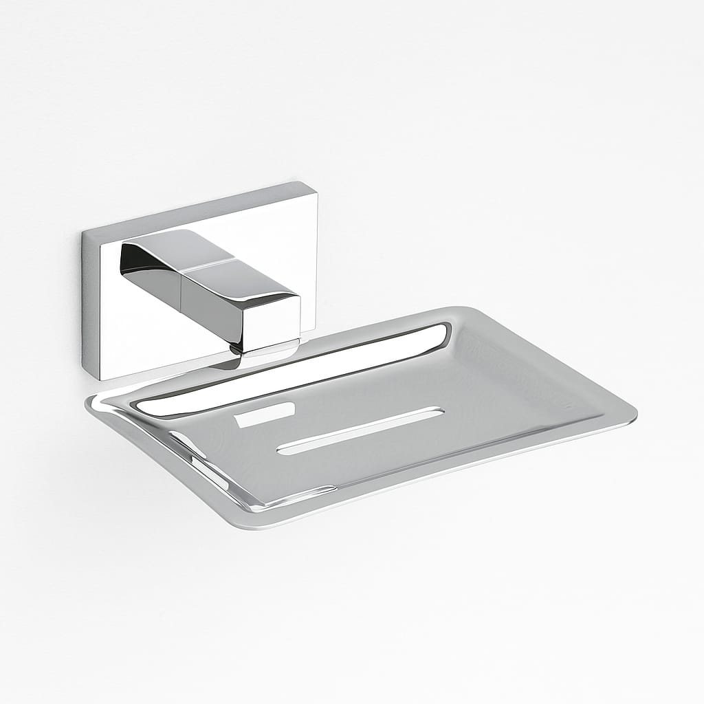 Qeyra Classy 304 Grade Stainless Steel Soap Dish for Bathroom/Soap Holder/Soap Stand/Soap Case/Bathroom Accessories - (Chrome Plating)