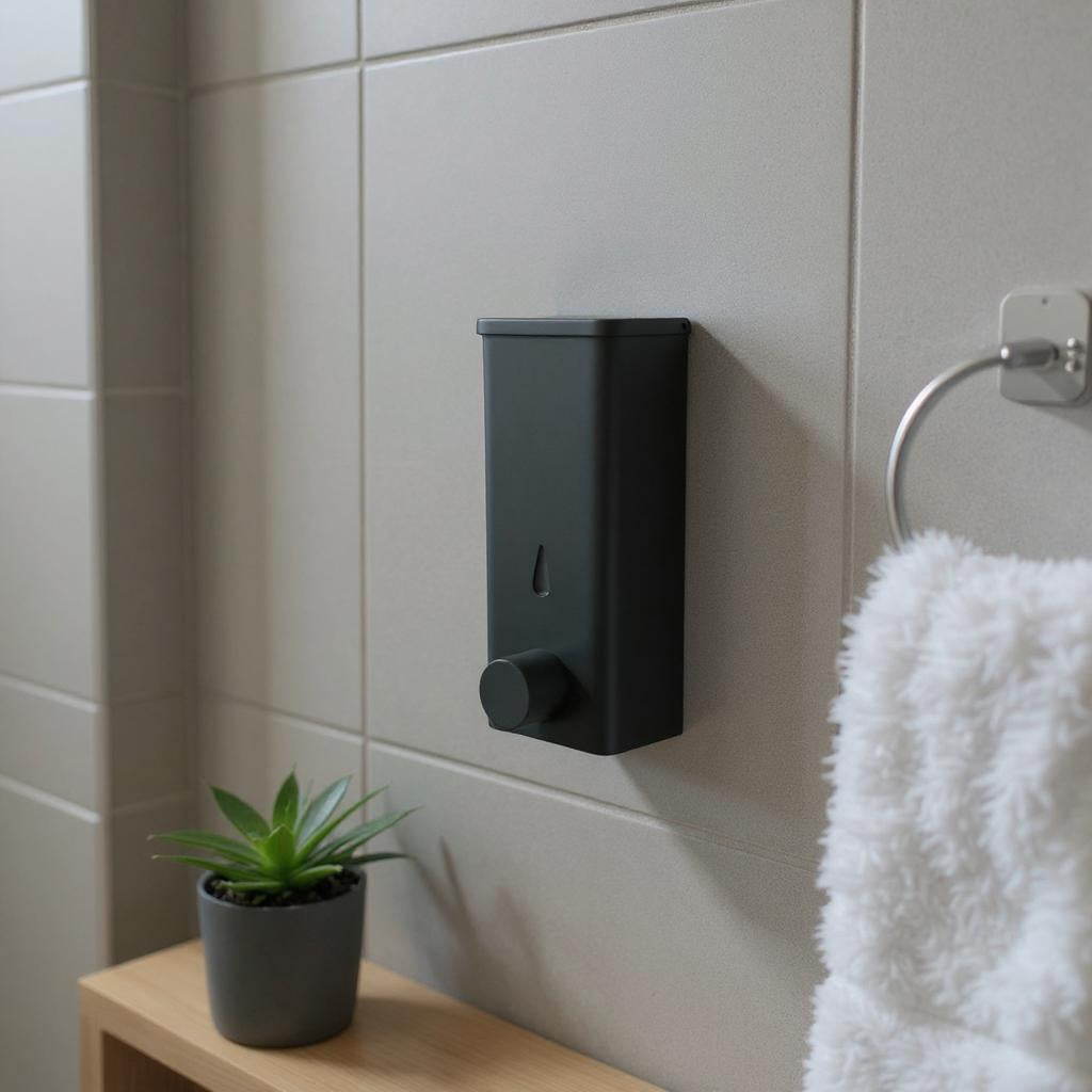 Qeyra Wall Mounted Soap Dispenser Sanitizer Liquid Soap Dispenser ABS Plastic Hand Wash Bathroom Sink Kitchen Sink (400ml)