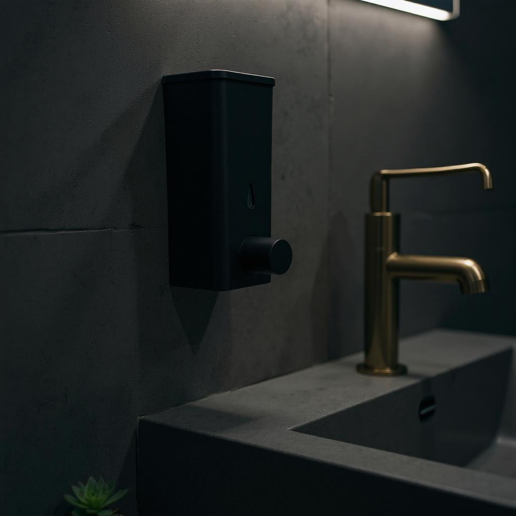 Qeyra Wall Mounted Soap Dispenser Sanitizer Liquid Soap Dispenser ABS Plastic Hand Wash Bathroom Sink Kitchen Sink (400ml)