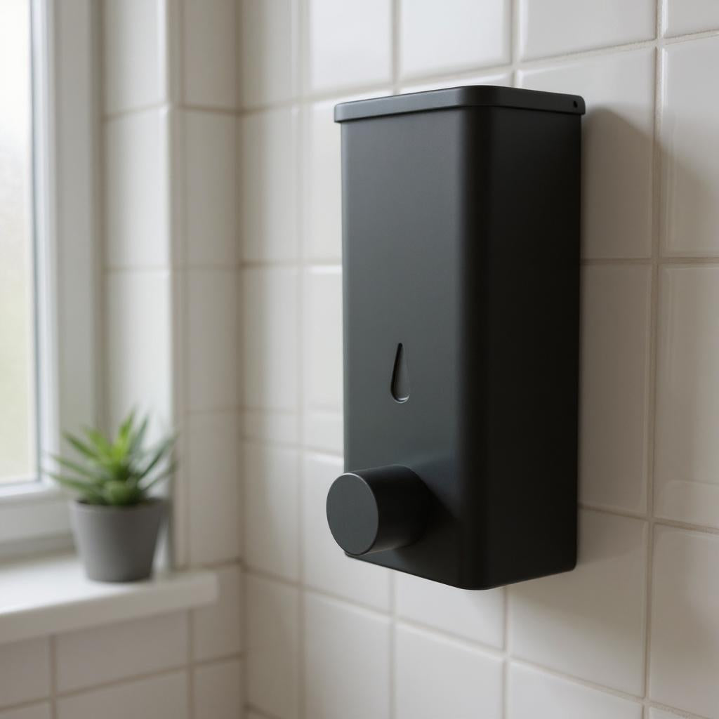 Qeyra Wall Mounted Soap Dispenser Sanitizer Liquid Soap Dispenser ABS Plastic Hand Wash Bathroom Sink Kitchen Sink (400ml)