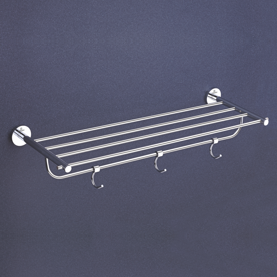 Qeyra Shine 304 Grade Stainless Steel Towel Rack for Bathroom /towel Stand/Towel Hanger/ Wall Mount / Bathroom Accessories (24-Inch)