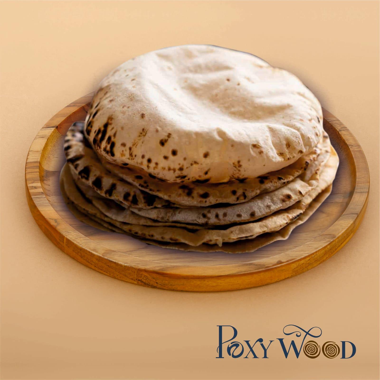 Poxywood Round Wooden Roti Cooling & Serving Plate