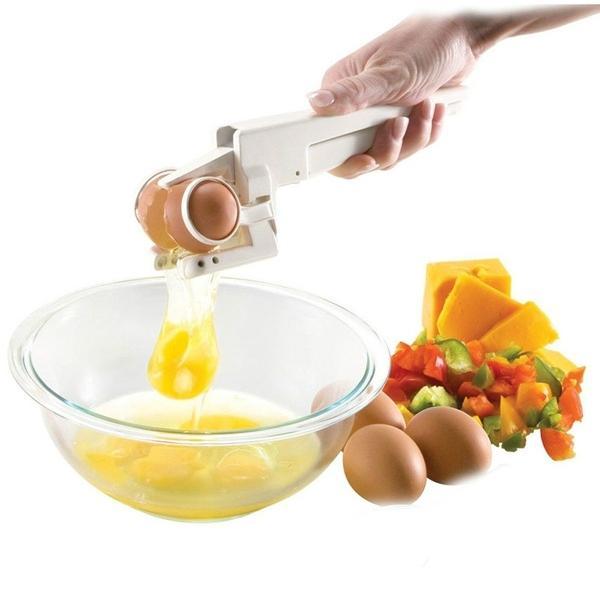 Plastic Handheld Egg Cracker With Separator