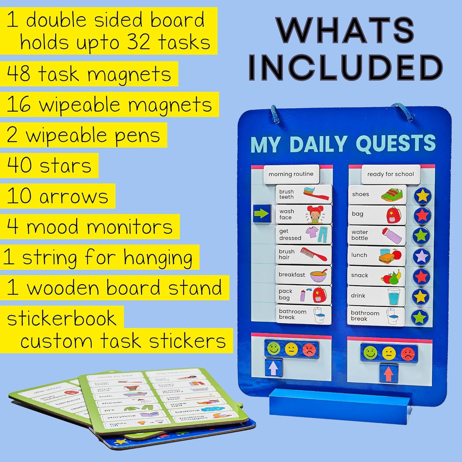 Magnetic Board Sticker Book  Activity Cards (1 Set)