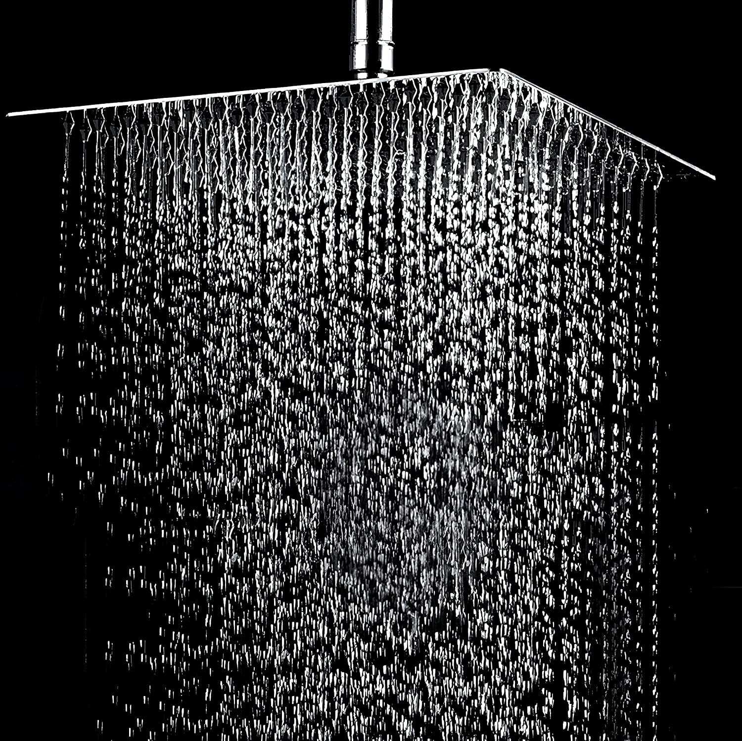 Qeyra Kohler Stainless Steel Glossy Chrome High Pressure Rain Shower Head 6x6
