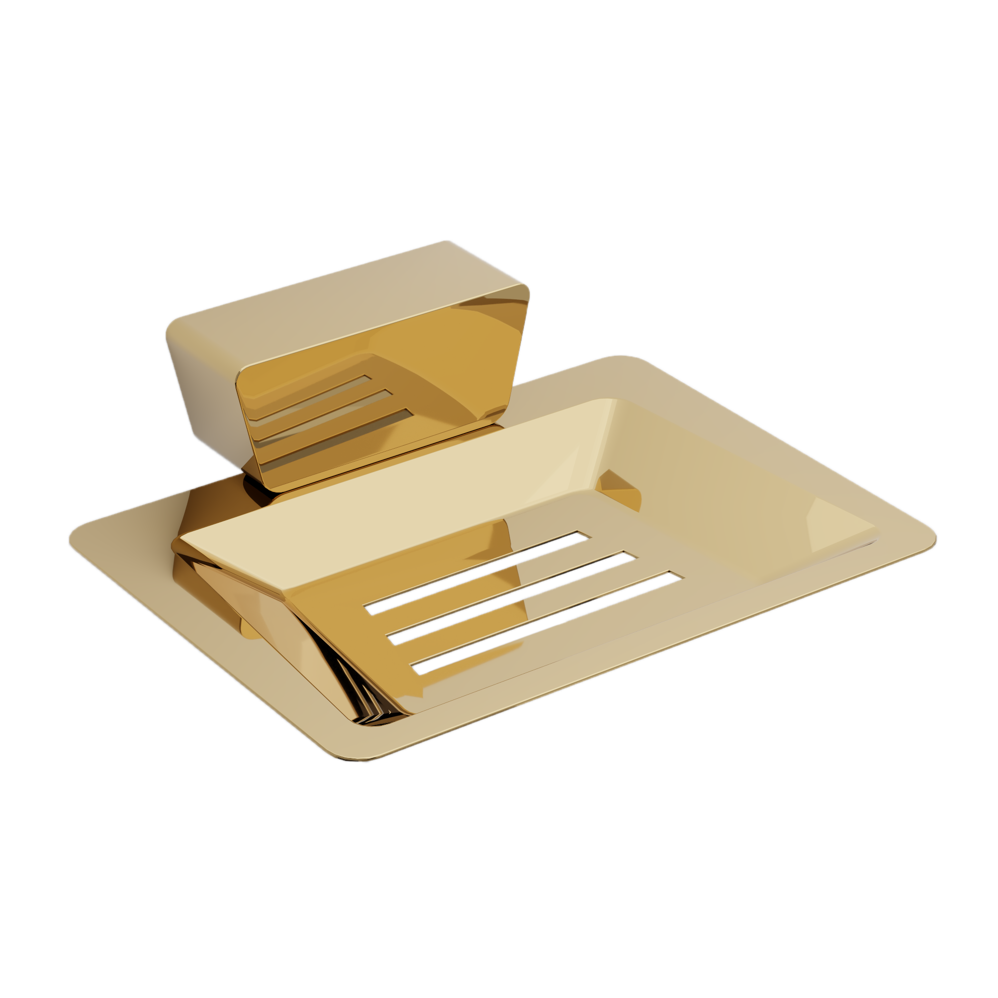 Qeyra Dazzle Full Brass Soap Dish for Bathroom/Soap Holder/Soap Stand/Soap Case/Bathroom Accessories