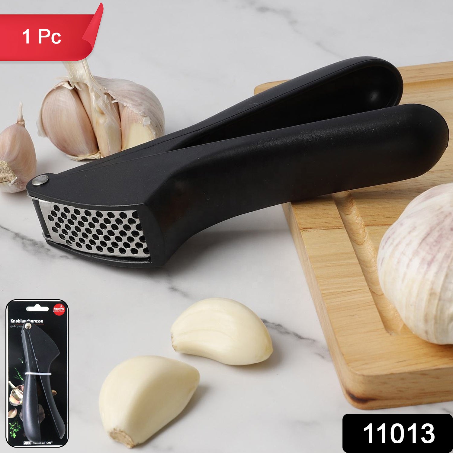 Manual Garlic Press Crusher Tool (1 Pc)