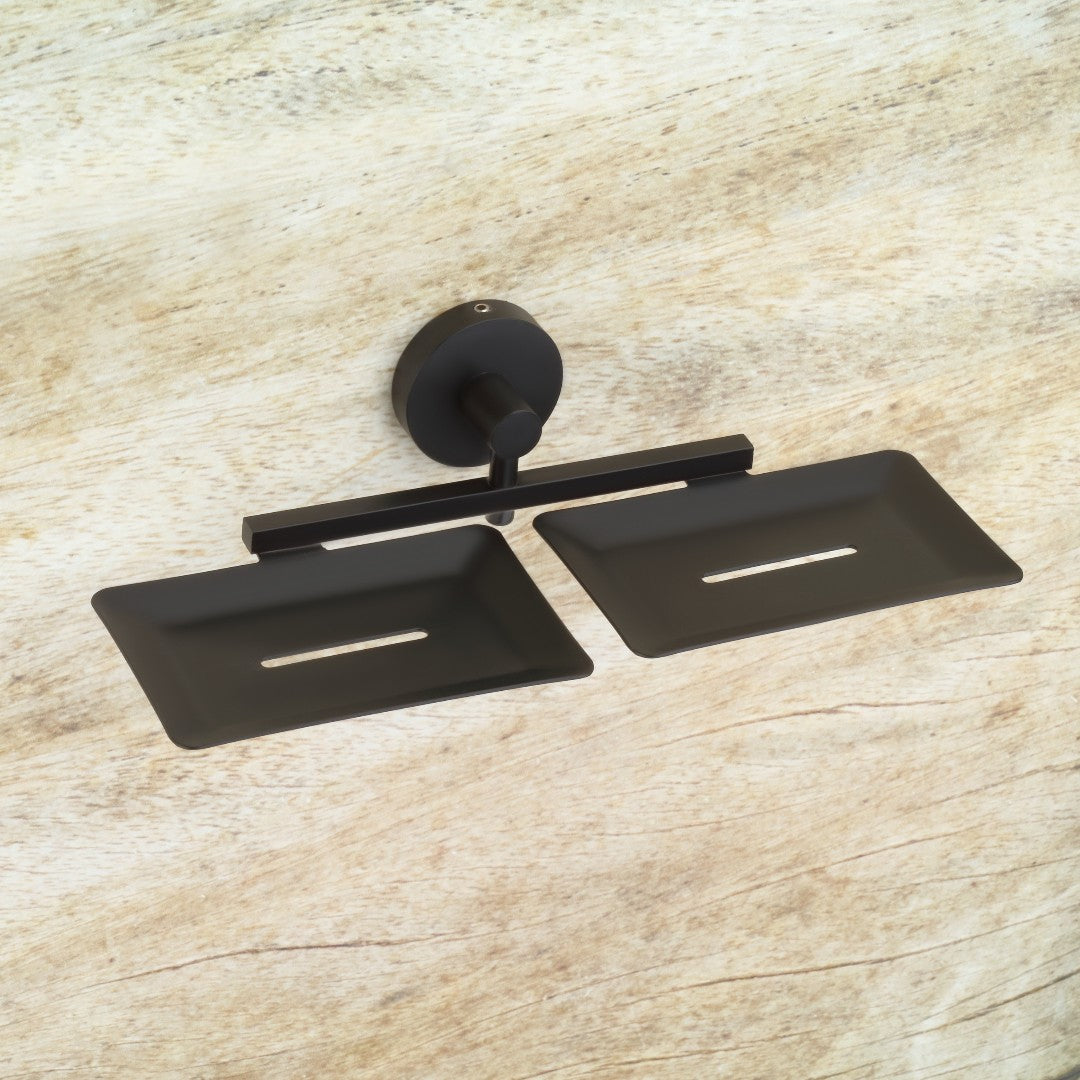 Qeyra Shine 304 Grade Stainless Steel Double Soap Dish for Bathroom/Soap Holder/Soap Stand/Soap Case/Bathroom Accessories