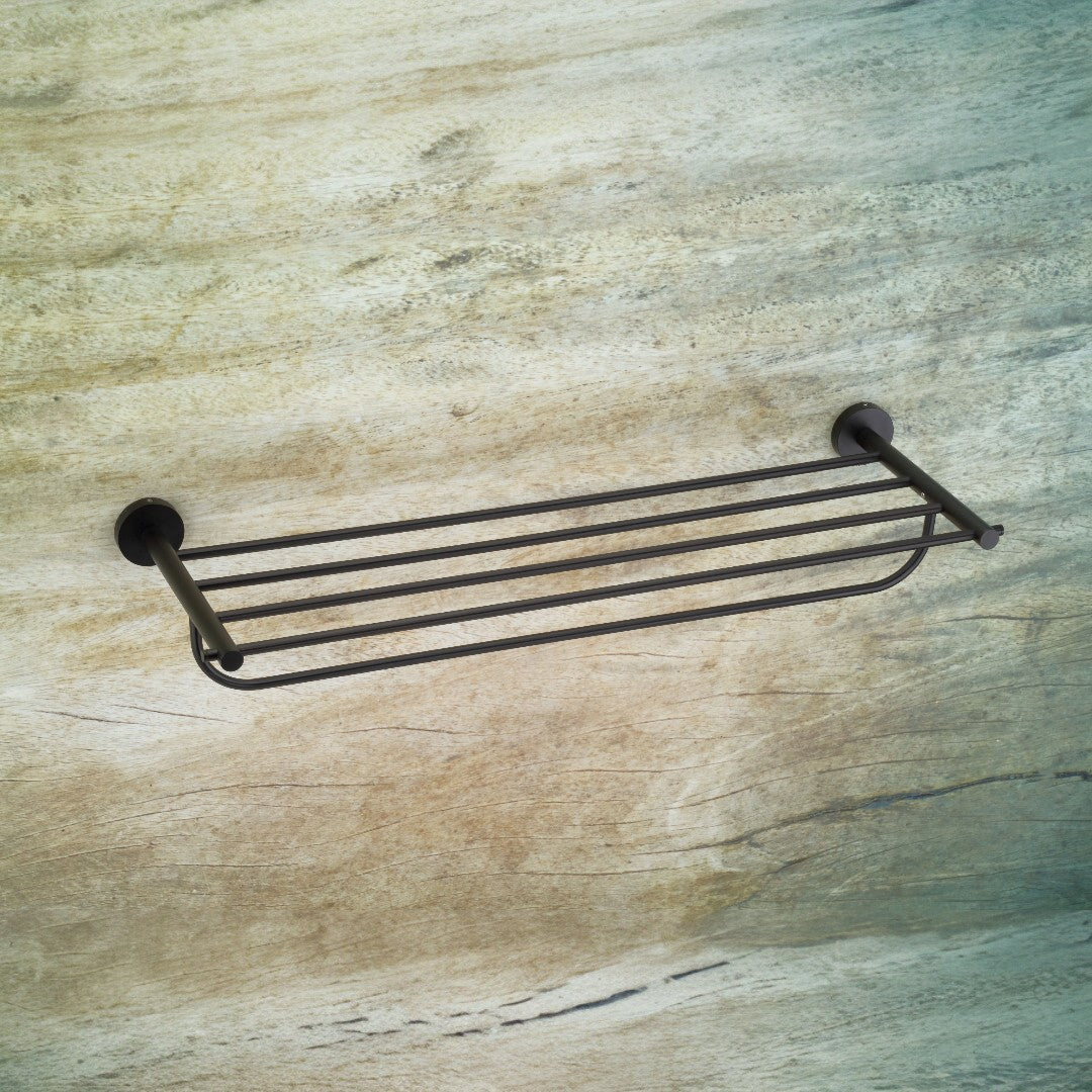 Qeyra Shine 304 Grade Stainless Steel Towel Rack for Bathroom /towel Stand/Towel Hanger/ Wall Mount / Bathroom Accessories (24-Inch)