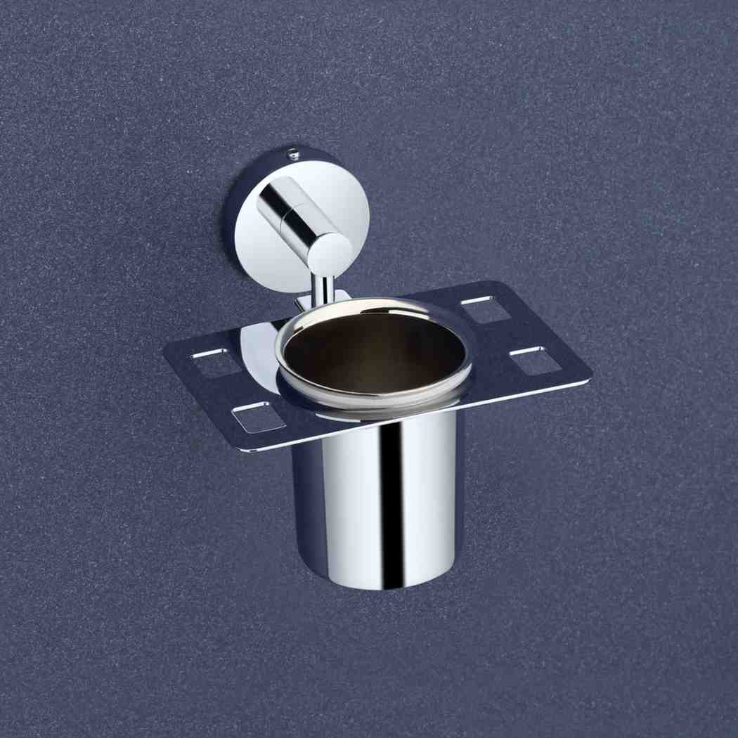 Qeyra Shine 304 Grade Stainless Steel Tooth Brush Holder for Bathroom/Tumbler Holder Stand/Bathroom Accessories