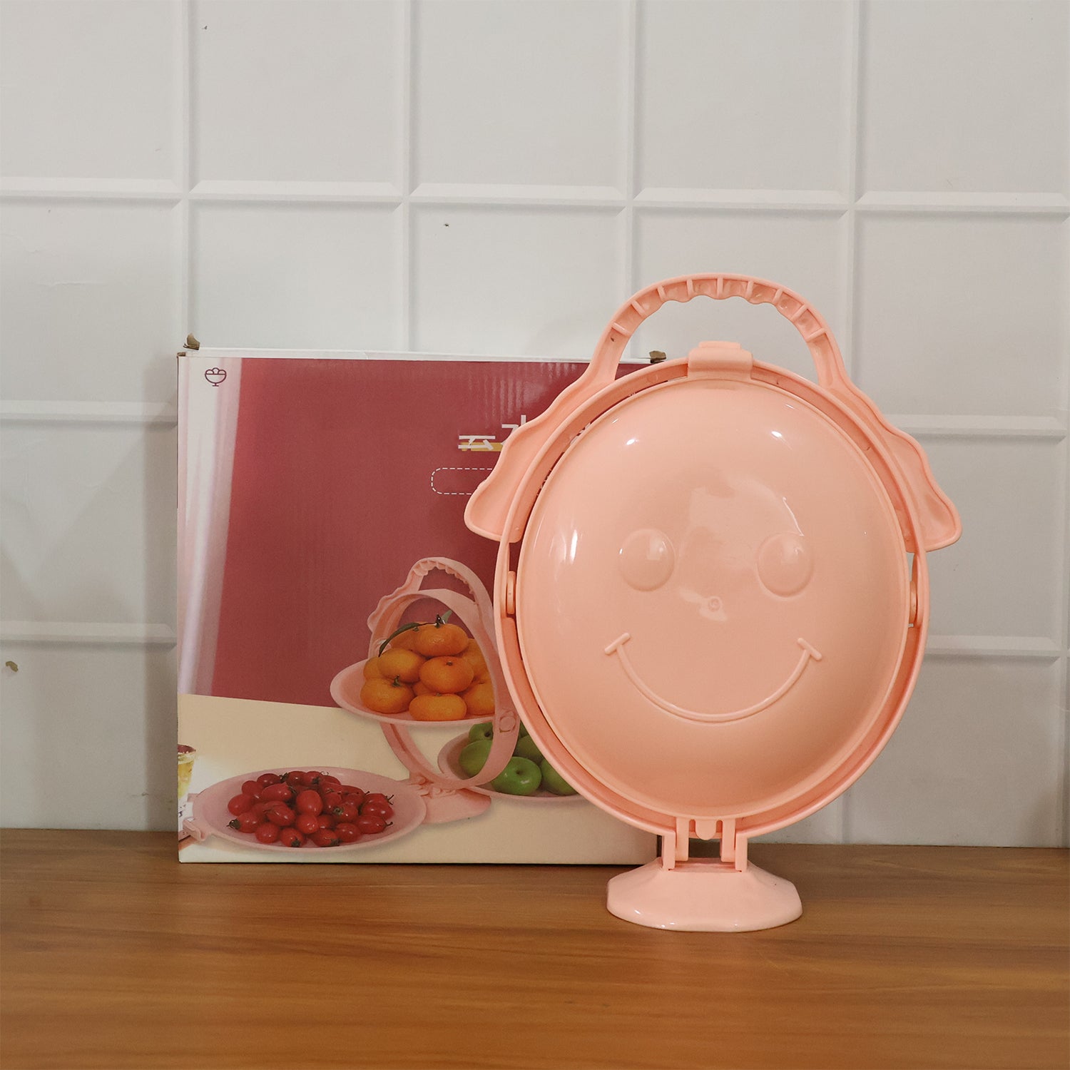 3-layer Foldable Multi-purpose Snack Fruit  Dessert Serving Stand (1 Pc)