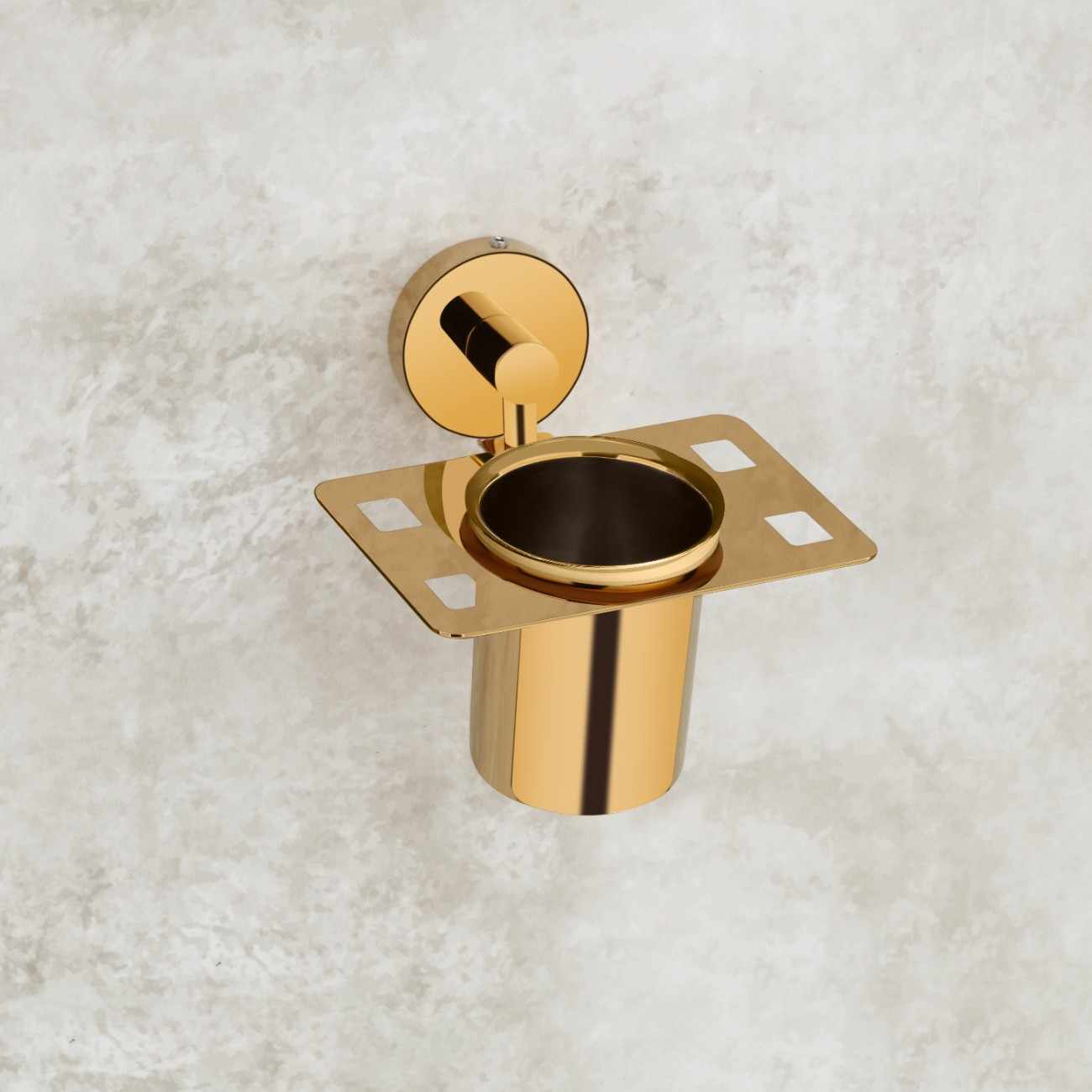 Qeyra Shine 304 Grade Stainless Steel Tooth Brush Holder for Bathroom/Tumbler Holder Stand/Bathroom Accessories