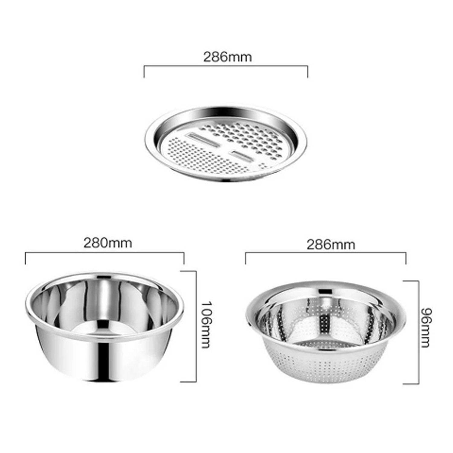 2601 3 In 1 Kitchen Multipurpose Julienne Grater Salad Maker