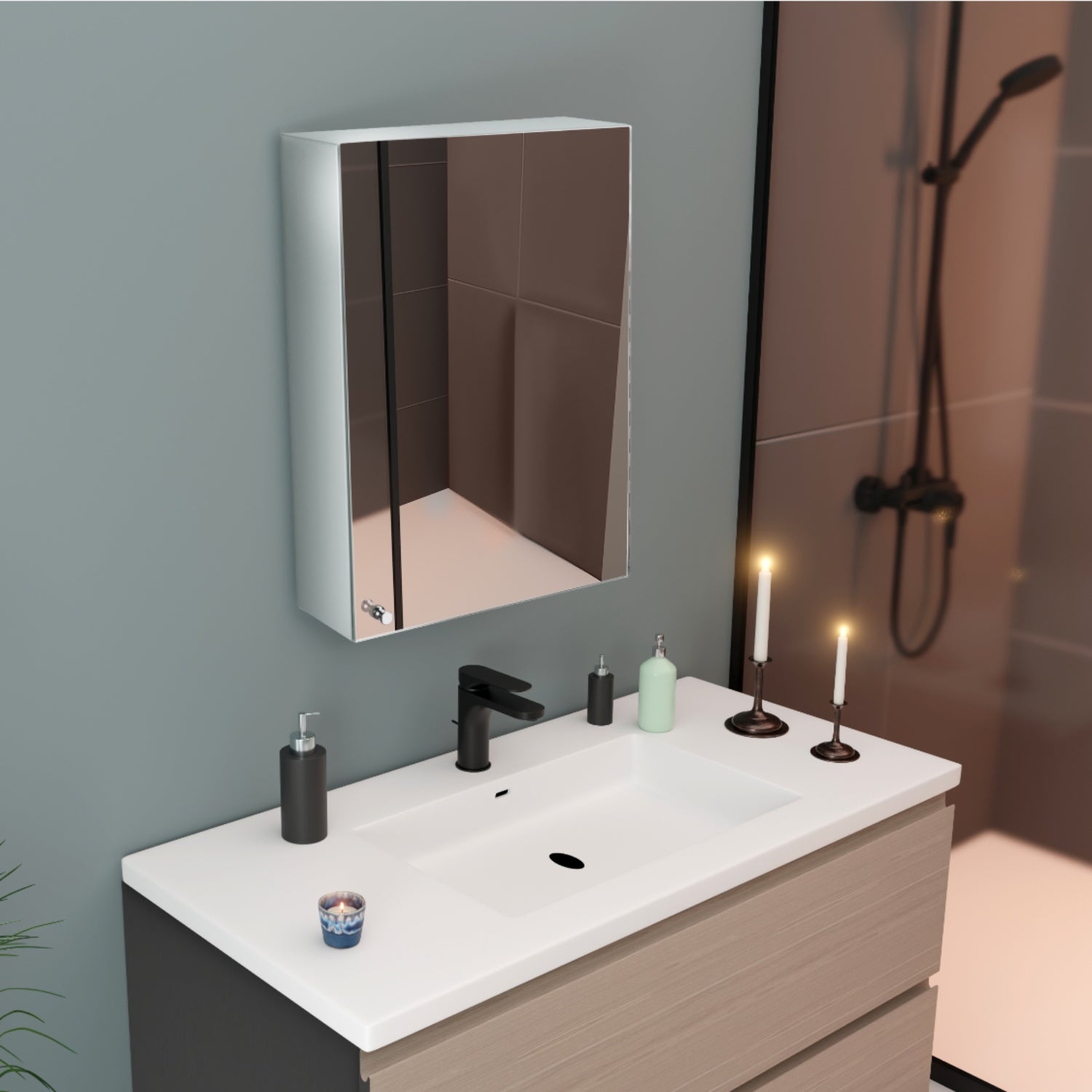 Premium SS Mirror Cabinet – High-Grade Stainless Steel (Big, Medium & Small)