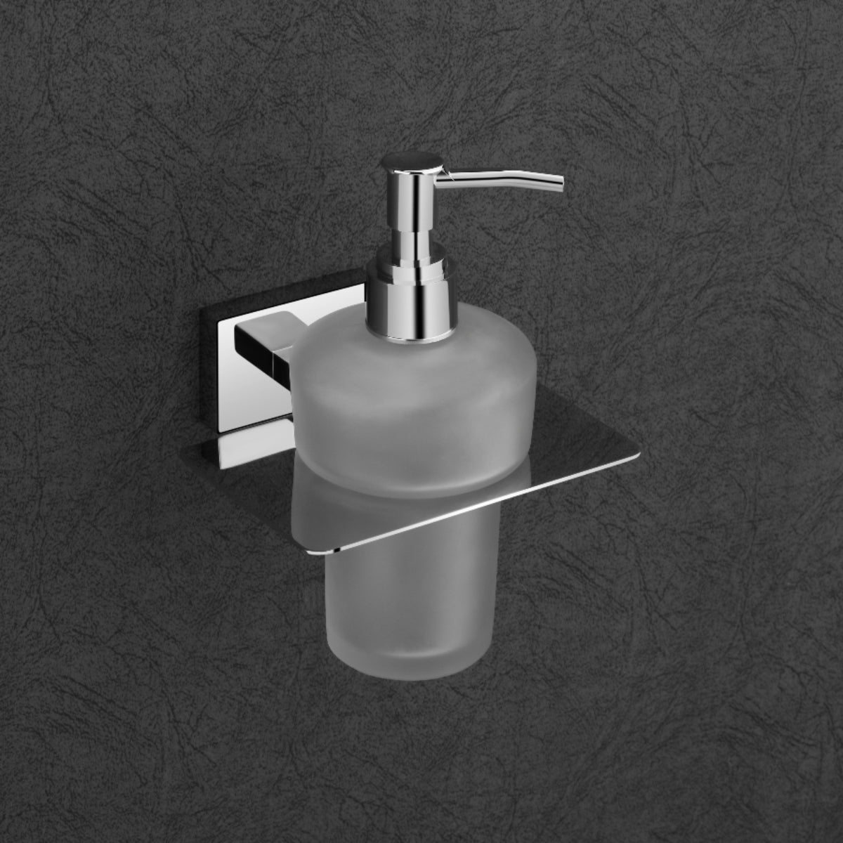 Qeyra Classy 304 Grade Stainless Steel Hand Wash Holder for Wash Basin/Liquid Soap Dispenser/Wall Mount/Bathroom Accessories - (Chrome Plating)