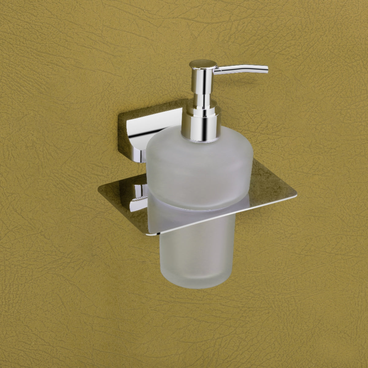 Qeyra Opera 304 Grade Stainless Steel Hand Wash Holder for Wash Basin/Liquid Soap Dispenser/Wall Mount/Bathroom Accessories - (Chrome Plating)