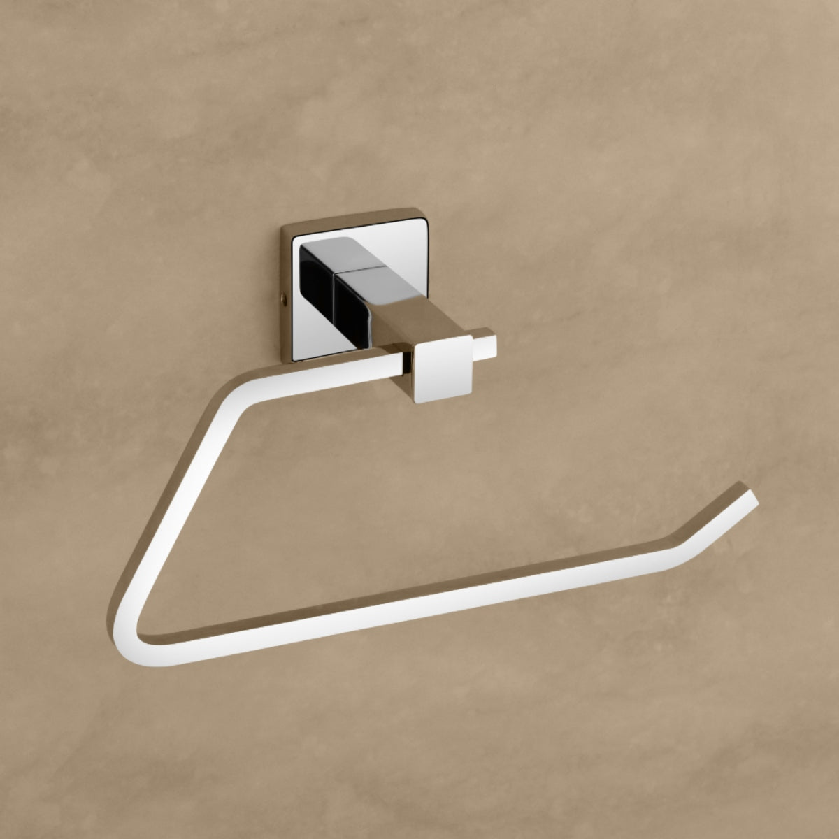 Qeyra Olive Stainless Steel Towel Ring for Wash Basin/Towel Hanger/Napkin Holder for Bathroom/Towel Holder/Bathroom Accessories (Chrome Plating)