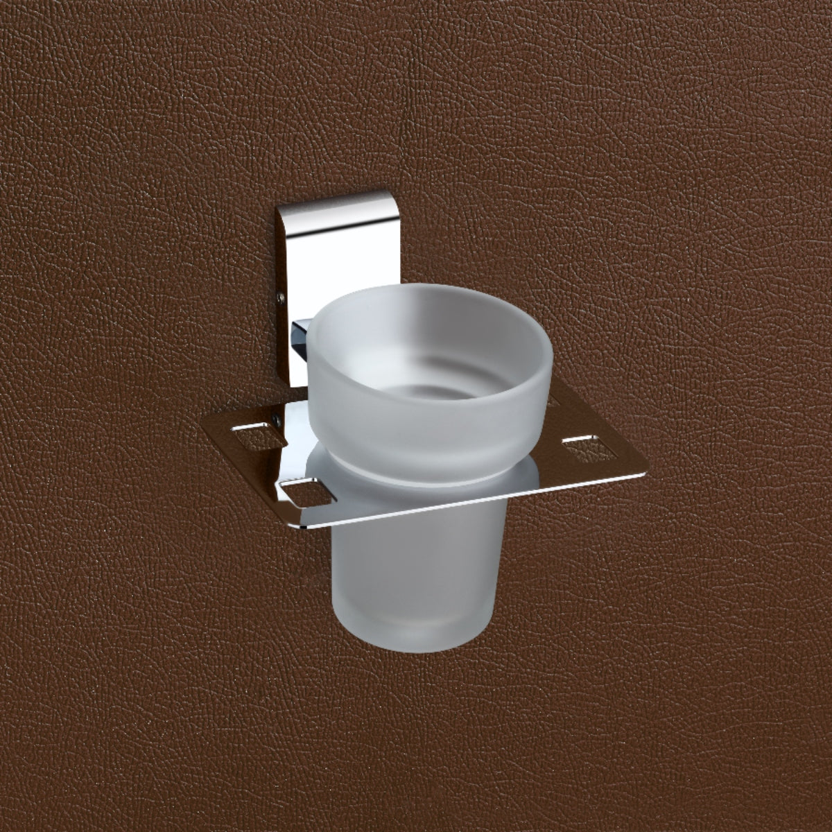 Qeyra Royal 304 Grade Stainless Steel Tooth Brush Holder for Bathroom/Tumbler Holder Stand/Bathroom Accessories - (Chrome)