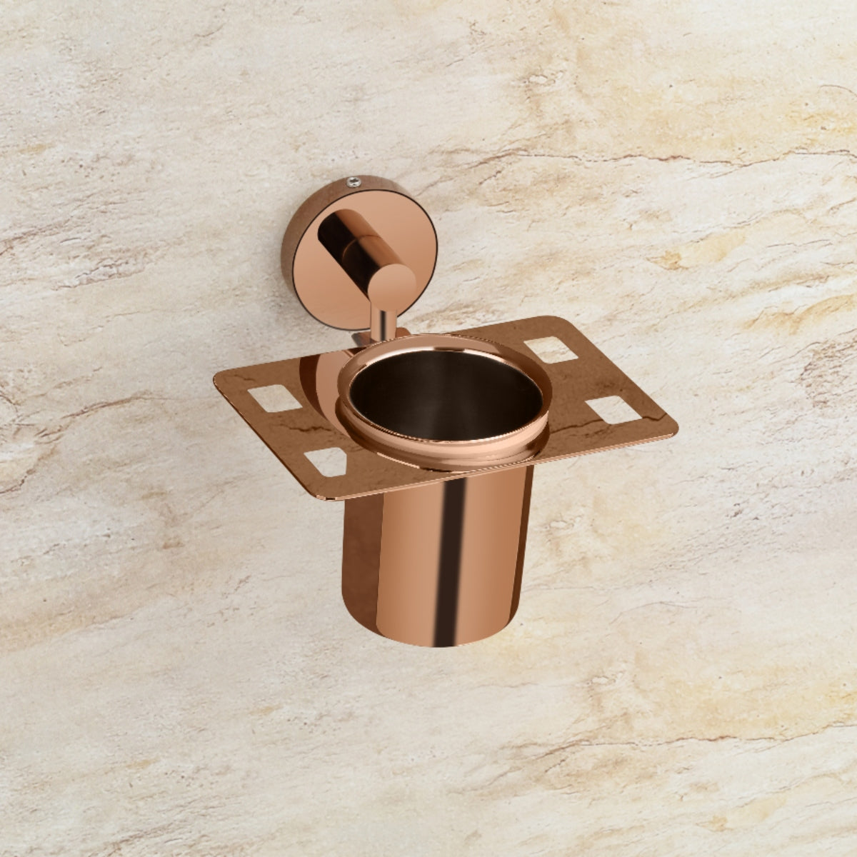 Qeyra Shine 304 Grade Stainless Steel Tooth Brush Holder for Bathroom/Tumbler Holder Stand/Bathroom Accessories