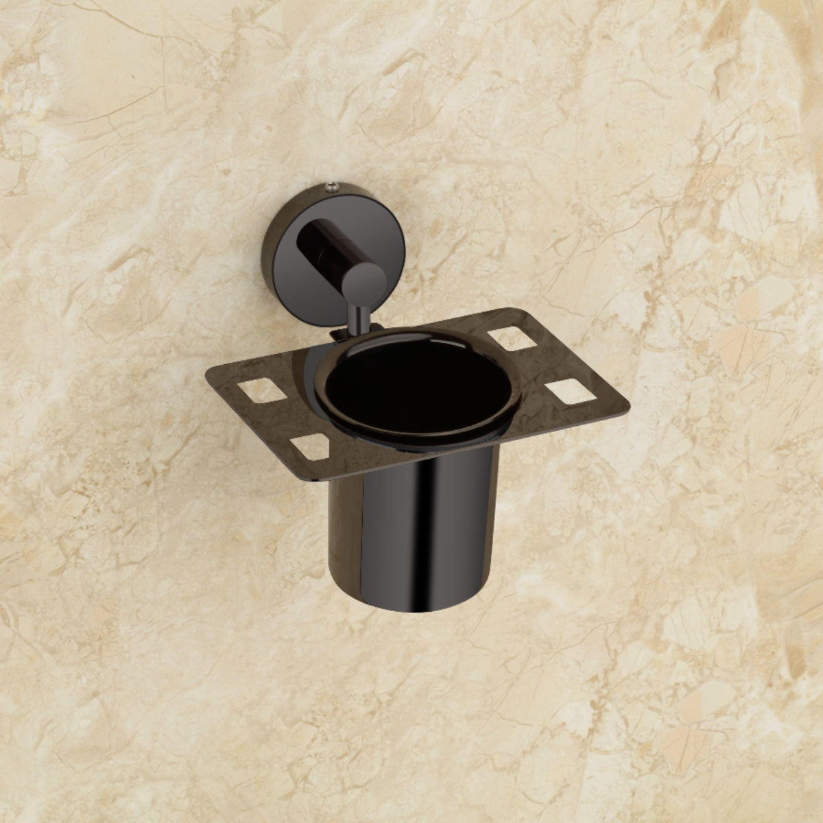 Qeyra Shine 304 Grade Stainless Steel Tooth Brush Holder for Bathroom/Tumbler Holder Stand/Bathroom Accessories