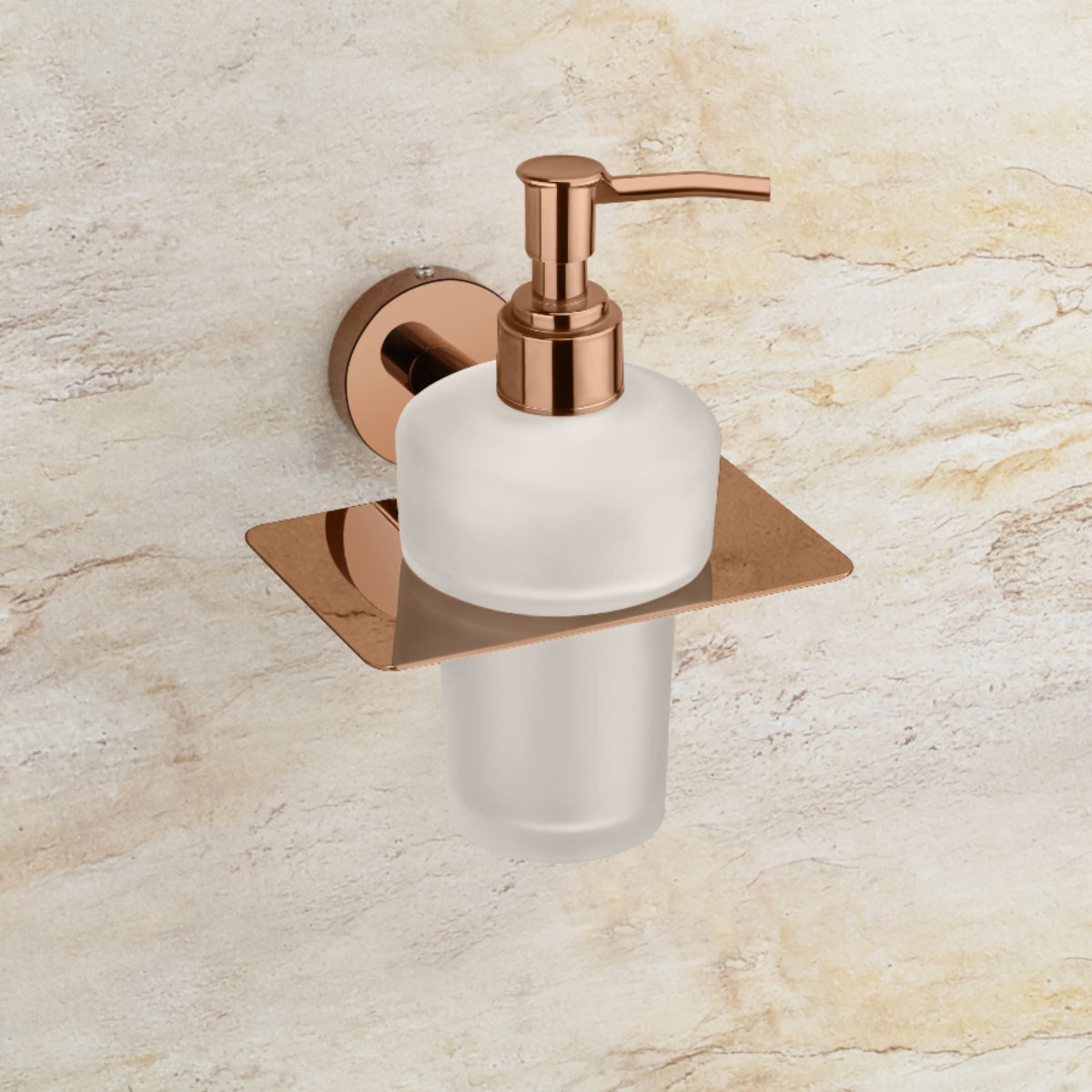 Qeyra Shine 304 Grade Stainless Steel Hand Wash Holder for Wash Basin/Liquid Soap Dispenser/Wall Mount/Bathroom Accessories