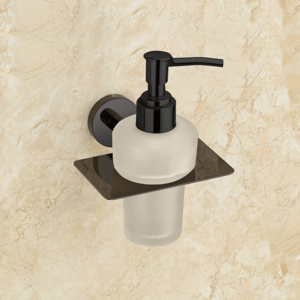 Qeyra Shine 304 Grade Stainless Steel Hand Wash Holder for Wash Basin/Liquid Soap Dispenser/Wall Mount/Bathroom Accessories