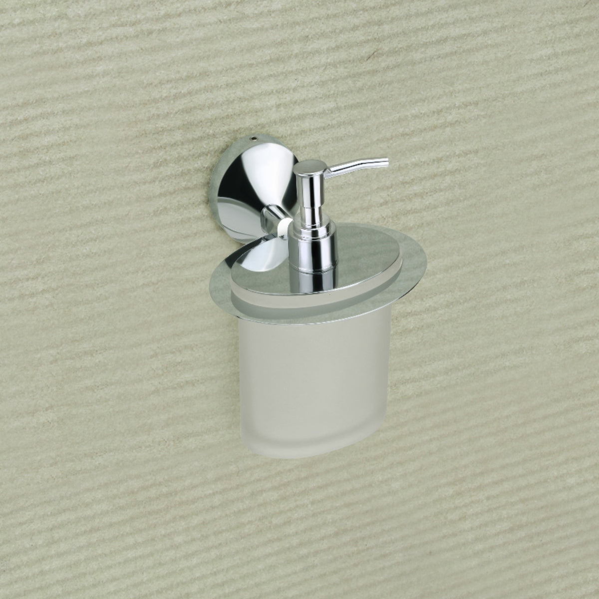 Qeyra Saffron 304 Grade Stainless Steel Hand Wash Holder for Wash Basin/Liquid Soap Dispenser/Wall Mount/Bathroom Accessories - (Chrome Plating)
