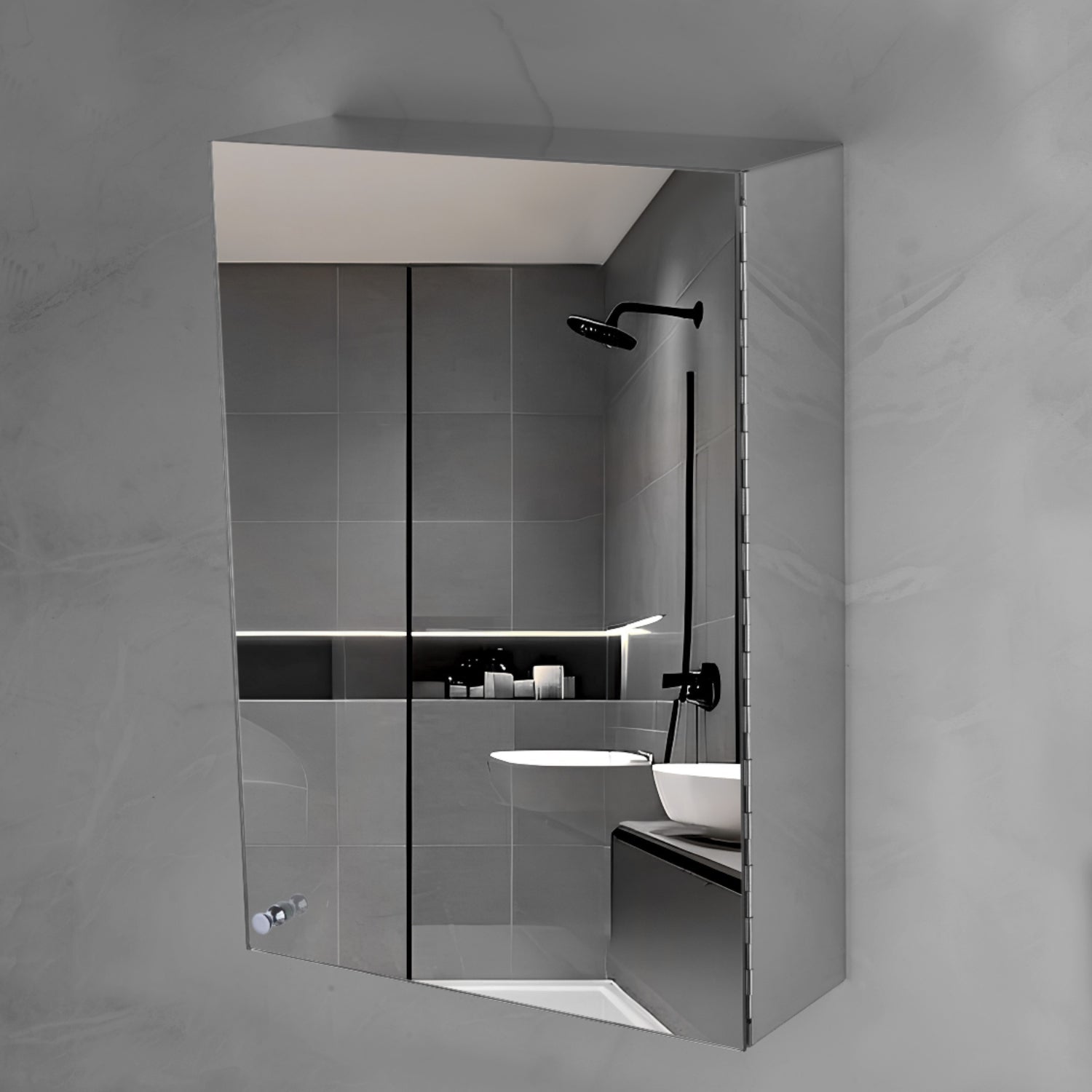 Premium SS Mirror Cabinet – High-Grade Stainless Steel (Big, Medium & Small)