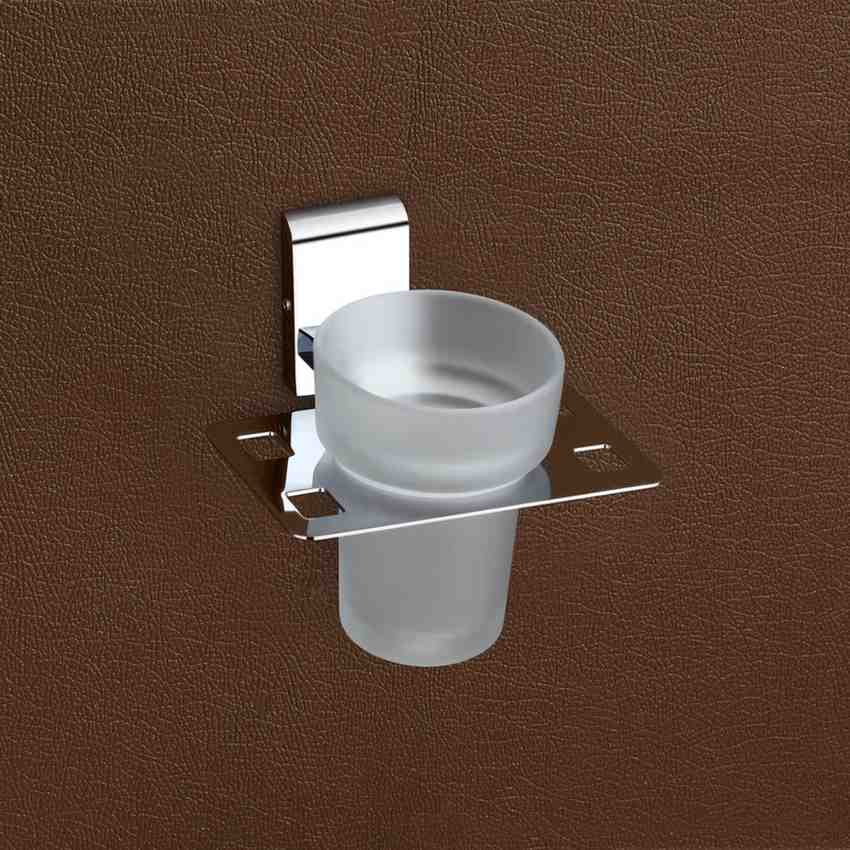 Qeyra Royal 304 Grade Stainless Steel Tooth Brush Holder for Bathroom/Tumbler Holder Stand/Bathroom Accessories - (Chrome)