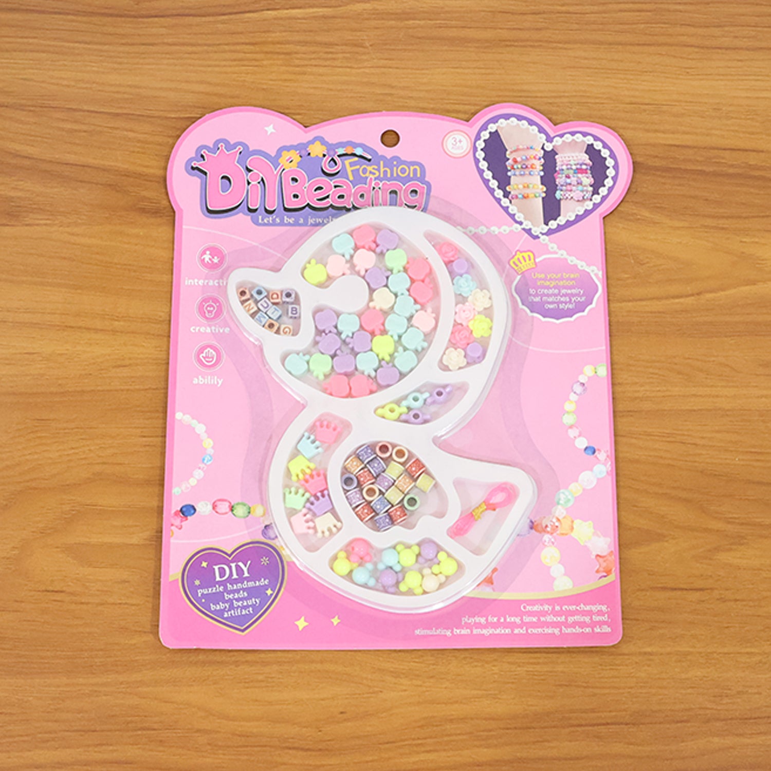 Diy Kids Beading  Jewelry Making Craft Kit (1 Set)